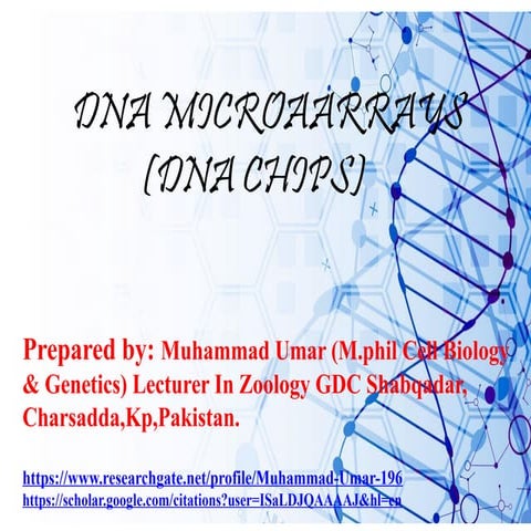 Dna microarray (dna chips) | PPTX