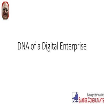 Dna of a digital enterprise