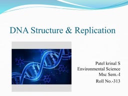 Notes on DNA and DNA structure | PPT