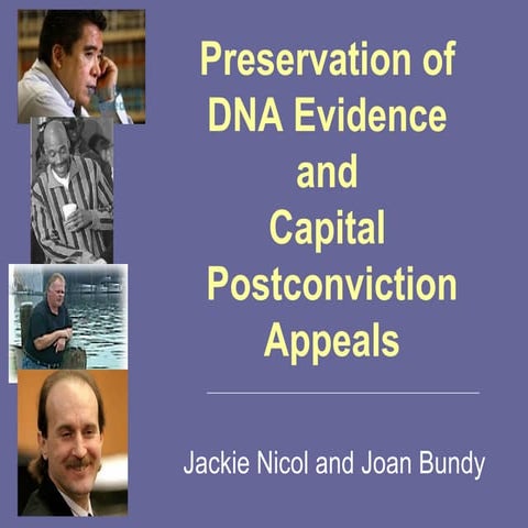 DNA in Capital Punishment (Death Penalty Eligible) Cases