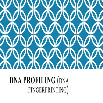 Dna profiling