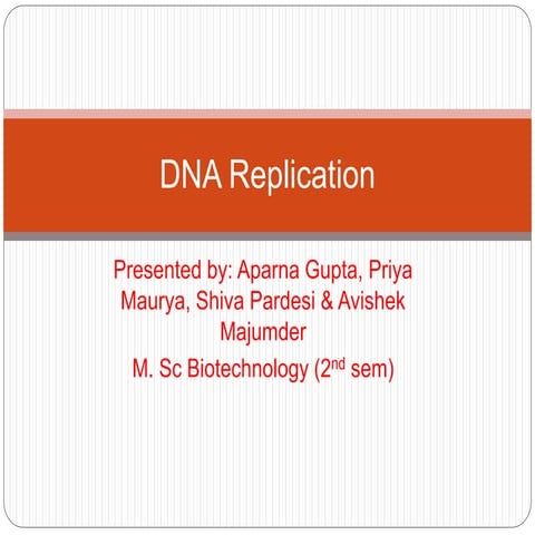 Dna replication