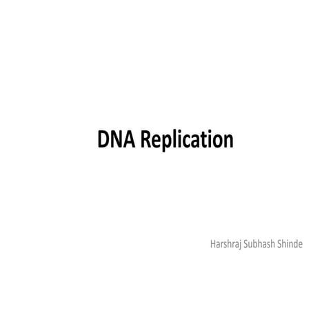 Dna replication