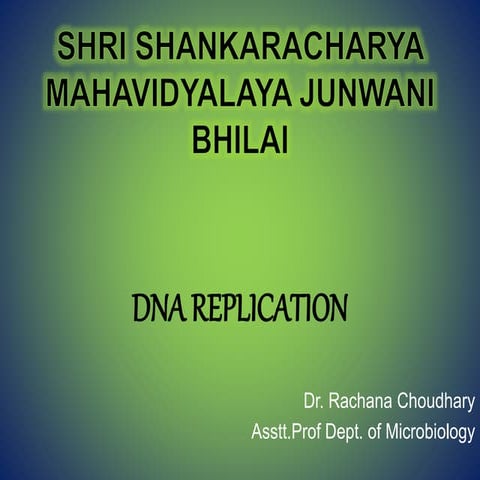 Dna replication