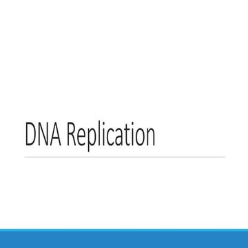 Dna Replication Notes