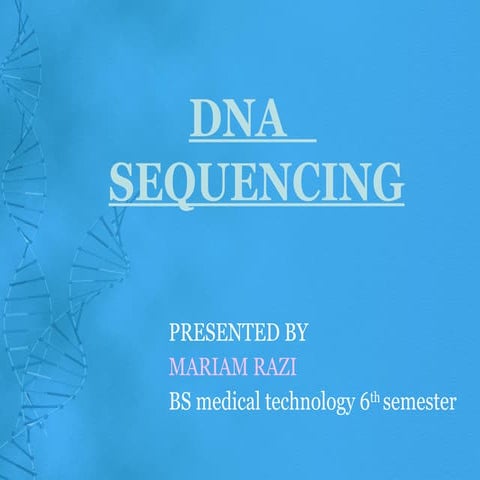 Dna Sequencing | PPT