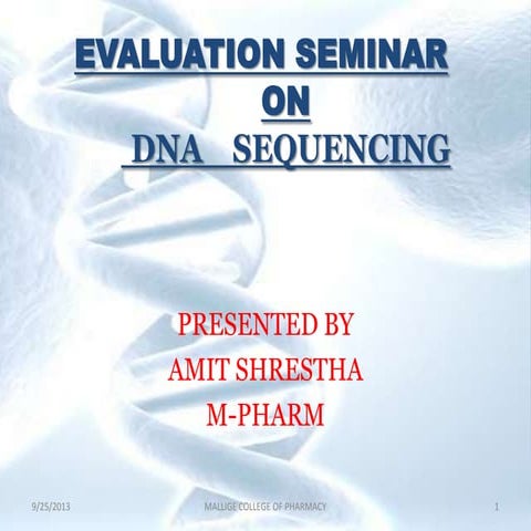 Dna    sequencing