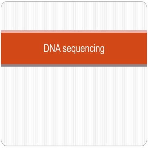 Dna sequencing