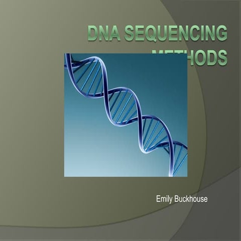 DNA Sequencing MethodsSDFGHJKJHGFDSDFGHJKMNBVCX
