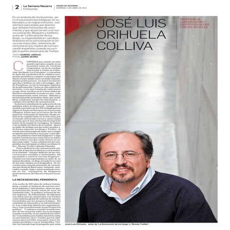 Entrevista en Diario de Navarra