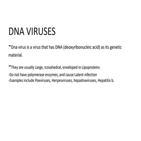 Dna Viruses