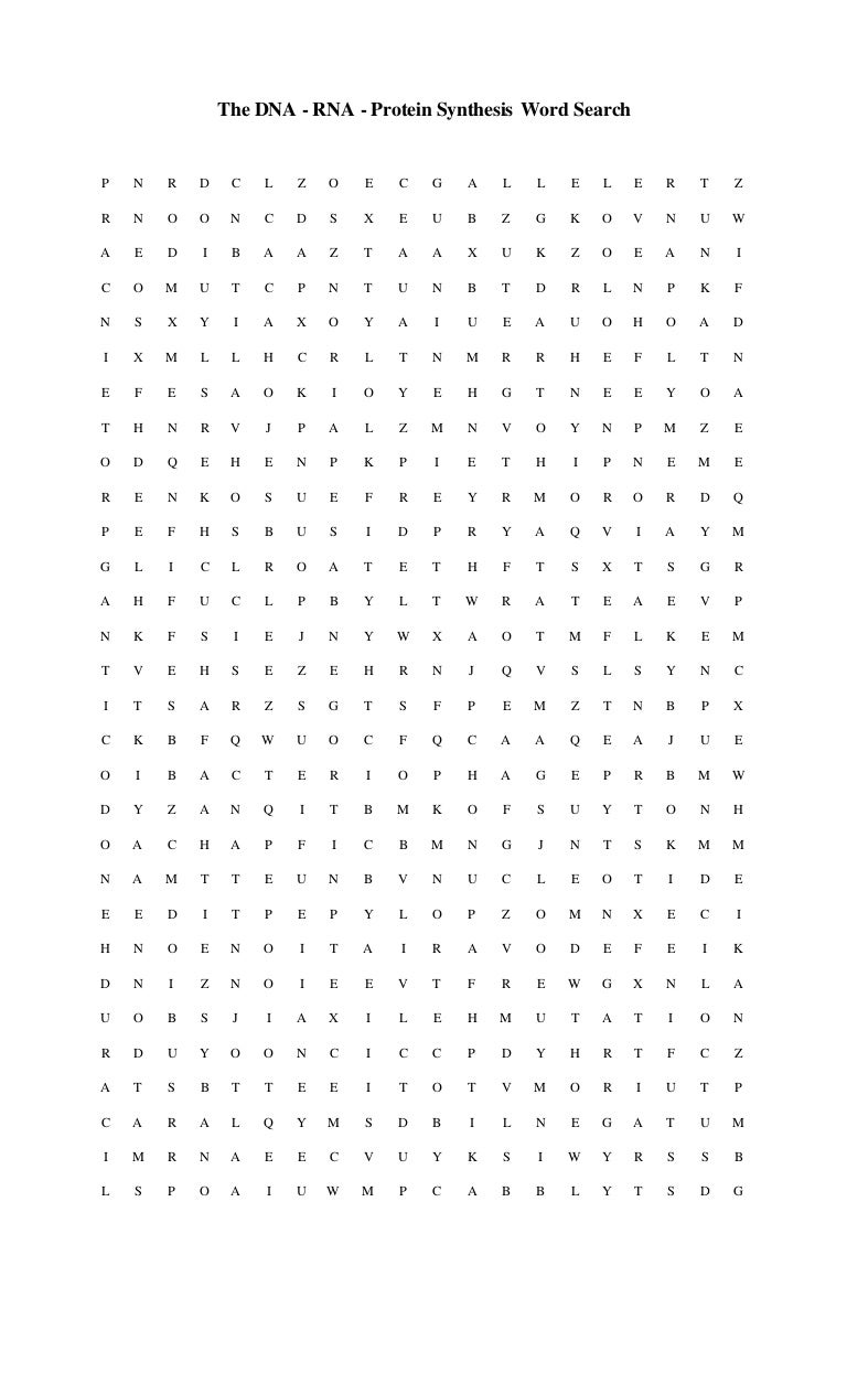 Dna Word Search