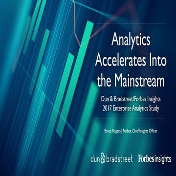 Analytics Accelerates Into the Mainstream