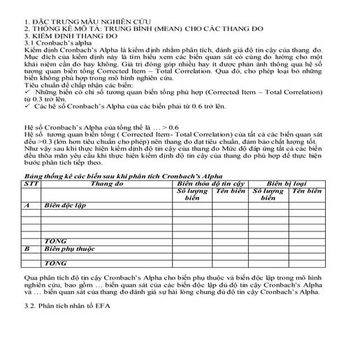 Dàn bài nghiên cứu khoa học