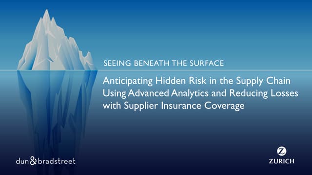 Global Management: Seeing Beneath The Surface Seeing Beneath The Surface - Understand Supply Chain Disruption | PPT