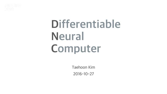 Differentiable Neural Computer
