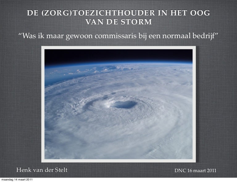 De in het oog van de