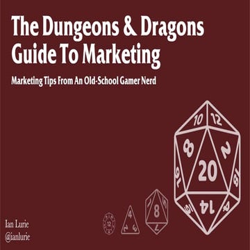 The Dungeons & Dragons Guide to Marketing