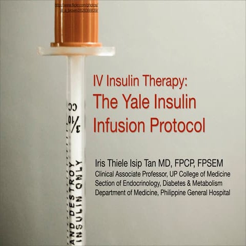 Yale Insulin Infusion Protocol