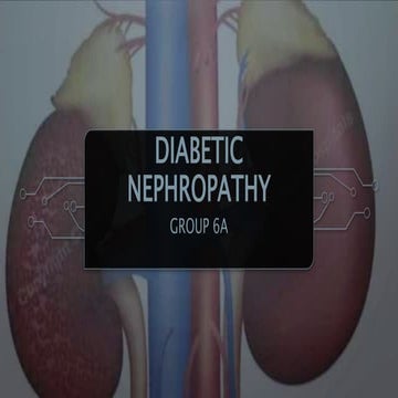 Diabetic nephropathy internal medicine presentation
