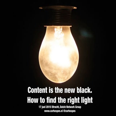 DNG Inspiratiesessie B2B Content -17 juni 2015 - Presentatie Cor Hospes