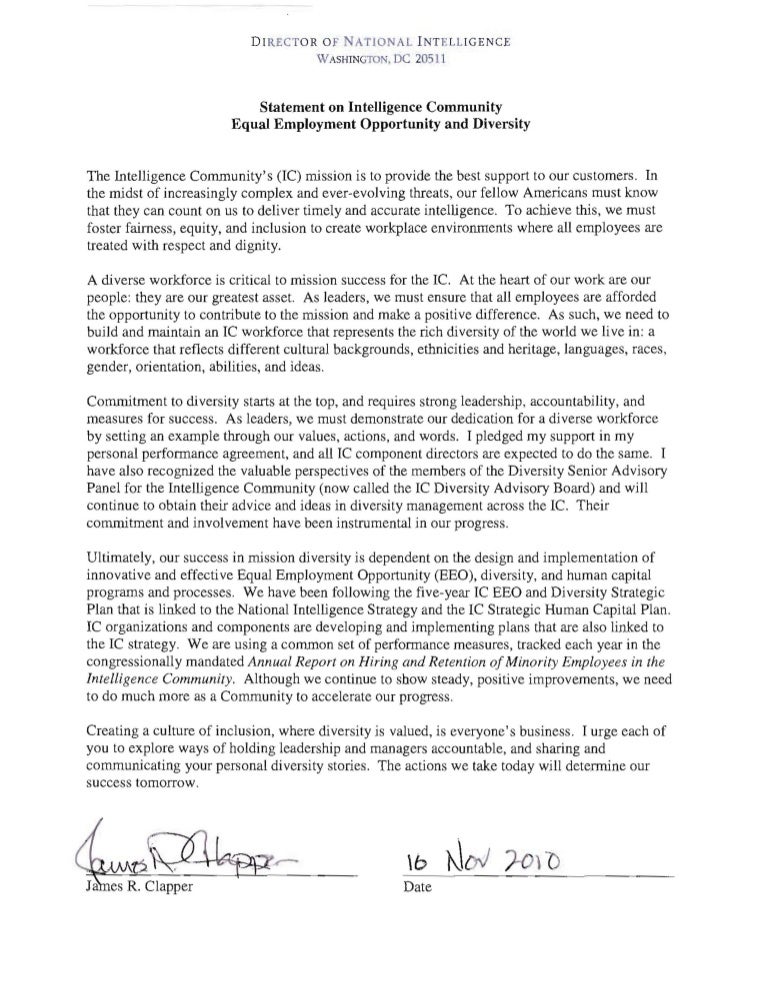 Sample diversity and inclusion statement for job application image