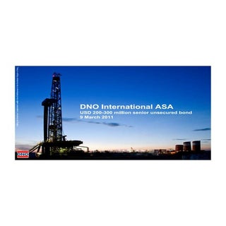 Dno   march 2011 investor ppt