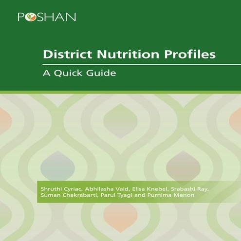 POSHAN District Nutrition Profiles_Guide to DNPs