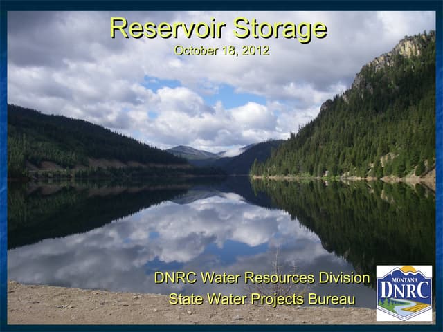 Reservoir Storage: Clark Fork River...