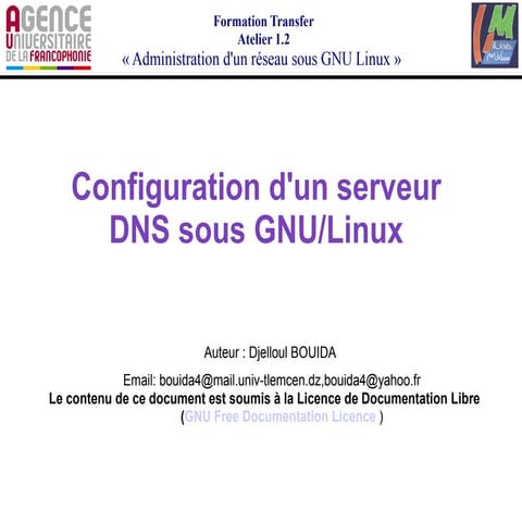 dns linux configuration presentation learn | PDF