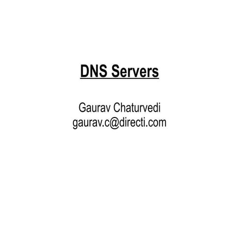 Dns presentation
