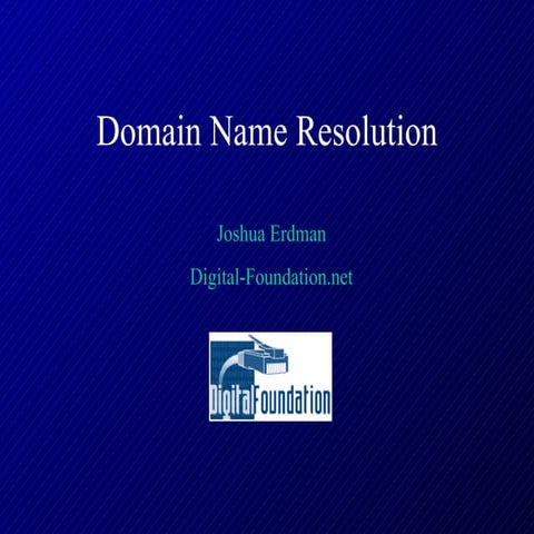 DNS resolution