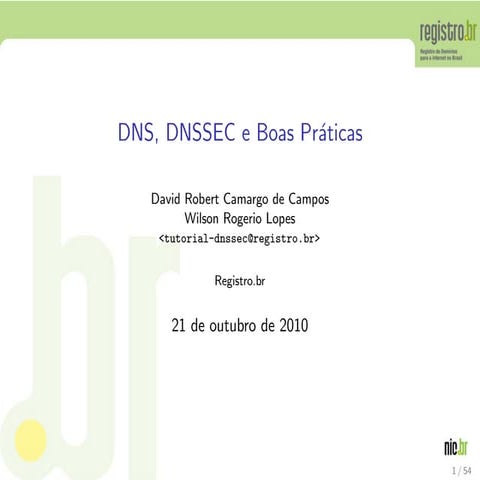 DNS,DNSSEC and Best Practices