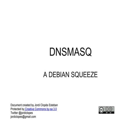Dnsmasq amb Debian squeeze