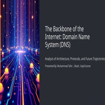 Domain naming system by tahir kapil and ubaid | PPTX
