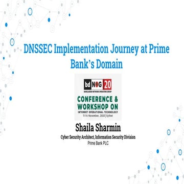 DNSSEC Implementation Journey at Prime Bank’s Domain