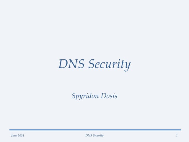 DNS Security