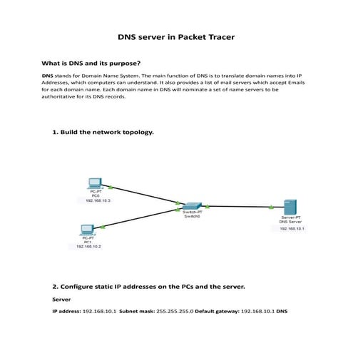 Dns server configuration | PDF