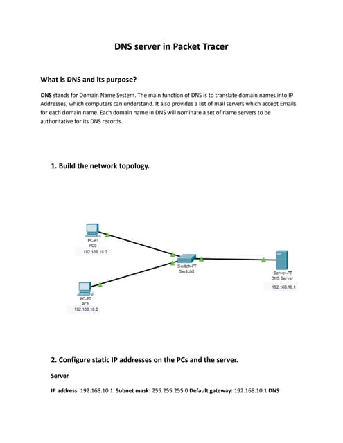 Dns Server Configuration Pdf Dns Server Configuration Pdf