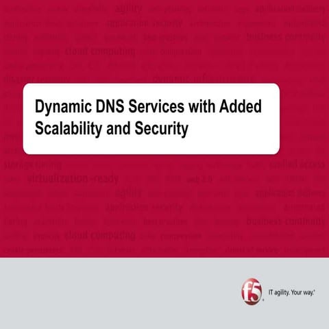 F5's Dynamic DNS Services