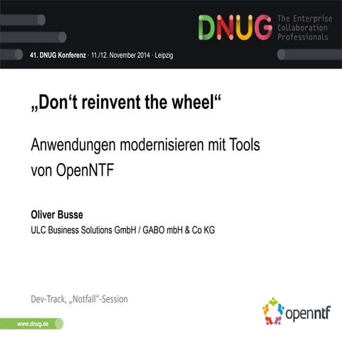 Dnug 112014 modernization_openn_ntf_ersatzsession