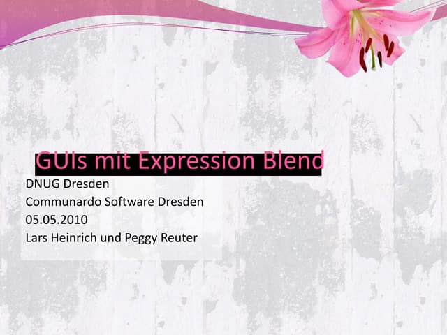 DNUG Dresden Blend