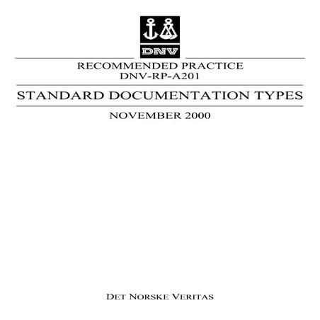 Dnv rp-a201-nov2000 | PDF