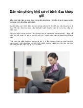 Dân văn phòng khổ sở vì bệnh đau kh...