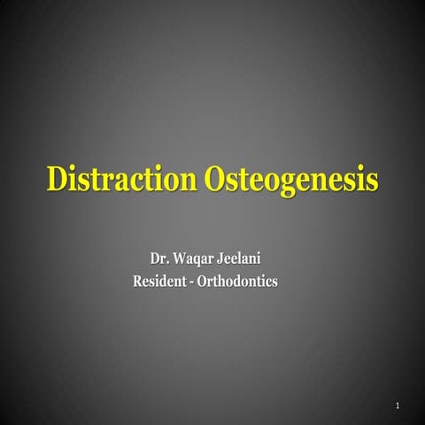Distraction Osteogenesis in Orthodontics
