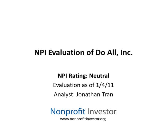 Do-All, Inc. Rating Summary