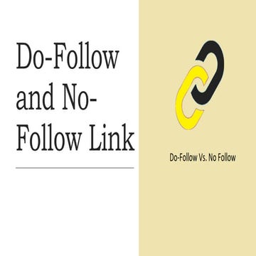 Do follow and no-follow link