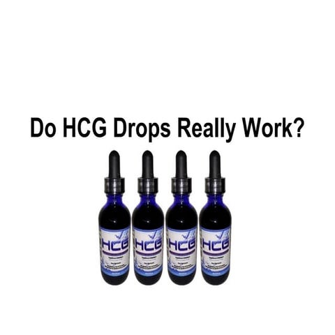 Do HCG Drops Work?