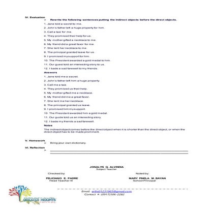 Direct object- indirect object 2nd page