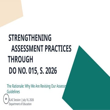 Comprehensive Guide to DepEd Order No. 015, s. 2026: Classroom ...
